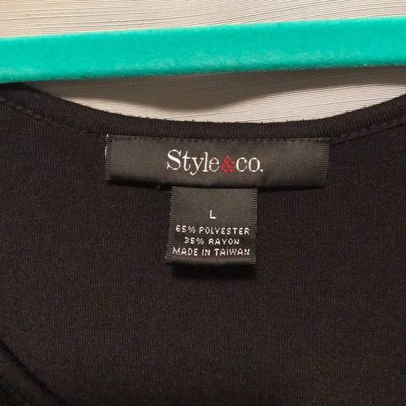 Style & Co Black Ruffle Dress - Picture 4 of 5